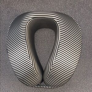Slip - Silk Striped Black and White Travel Neck Pillow